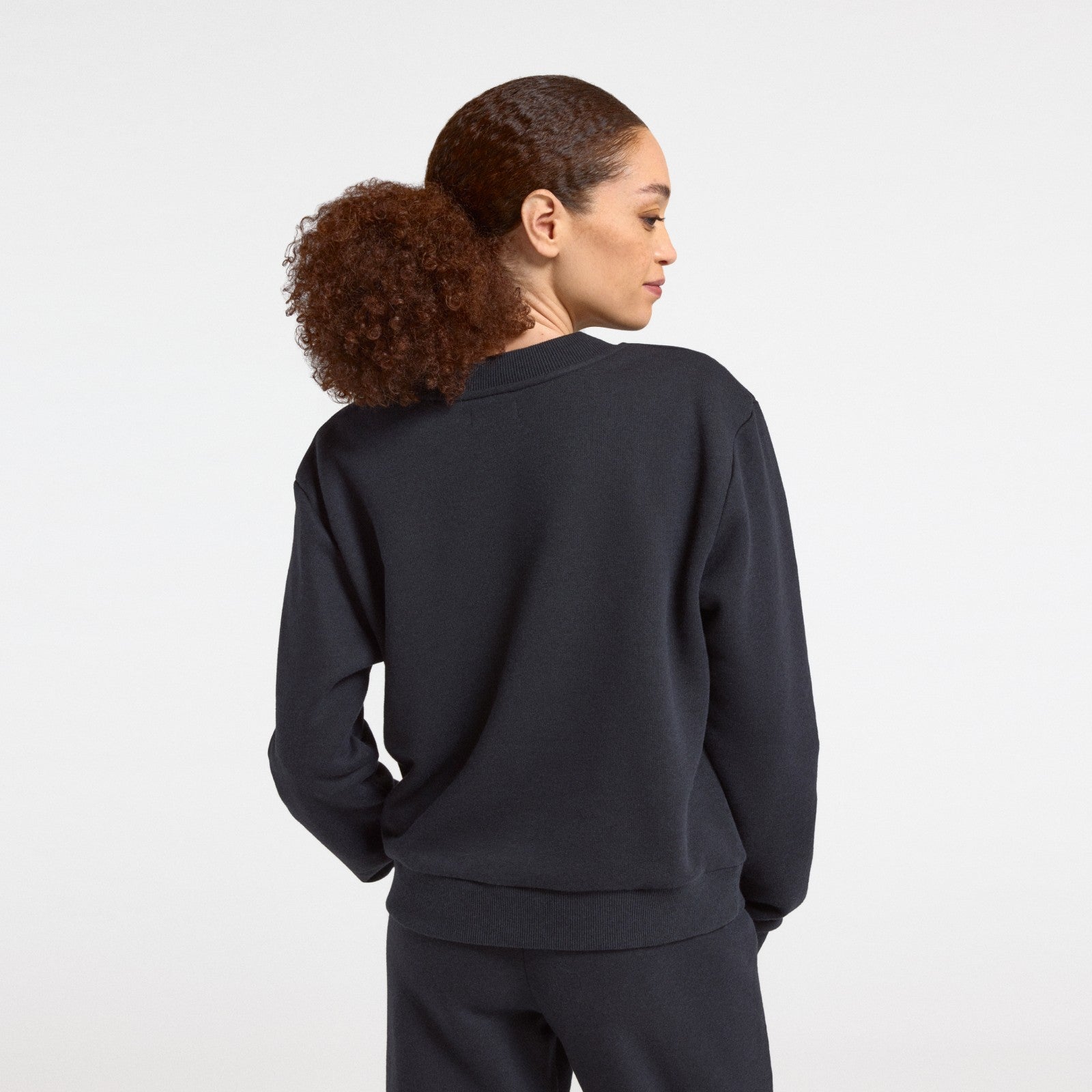 Alternative view of Women's Merino Blend Sweatshirt - True Black